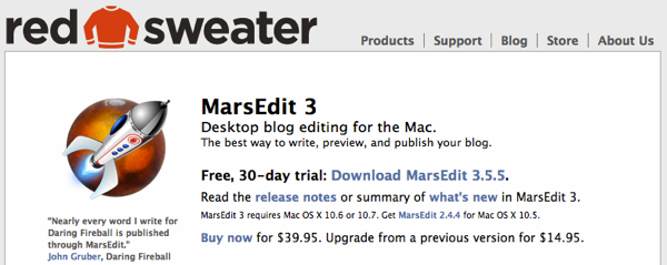 MarsEdit 3  Desktop blog editing for the Mac