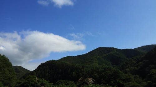 長野の山と空