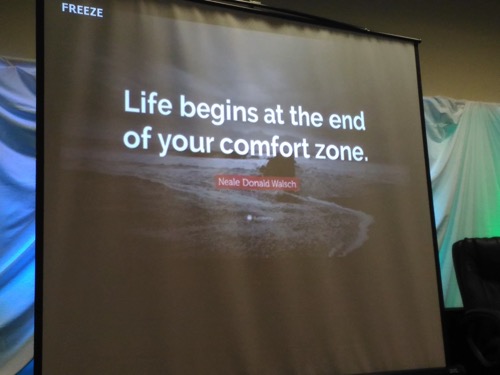 Life begins at the end of your confort zone.
